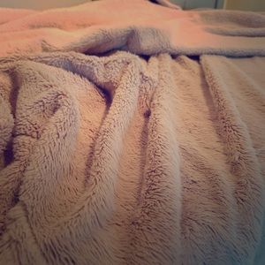 Plush beige blanket